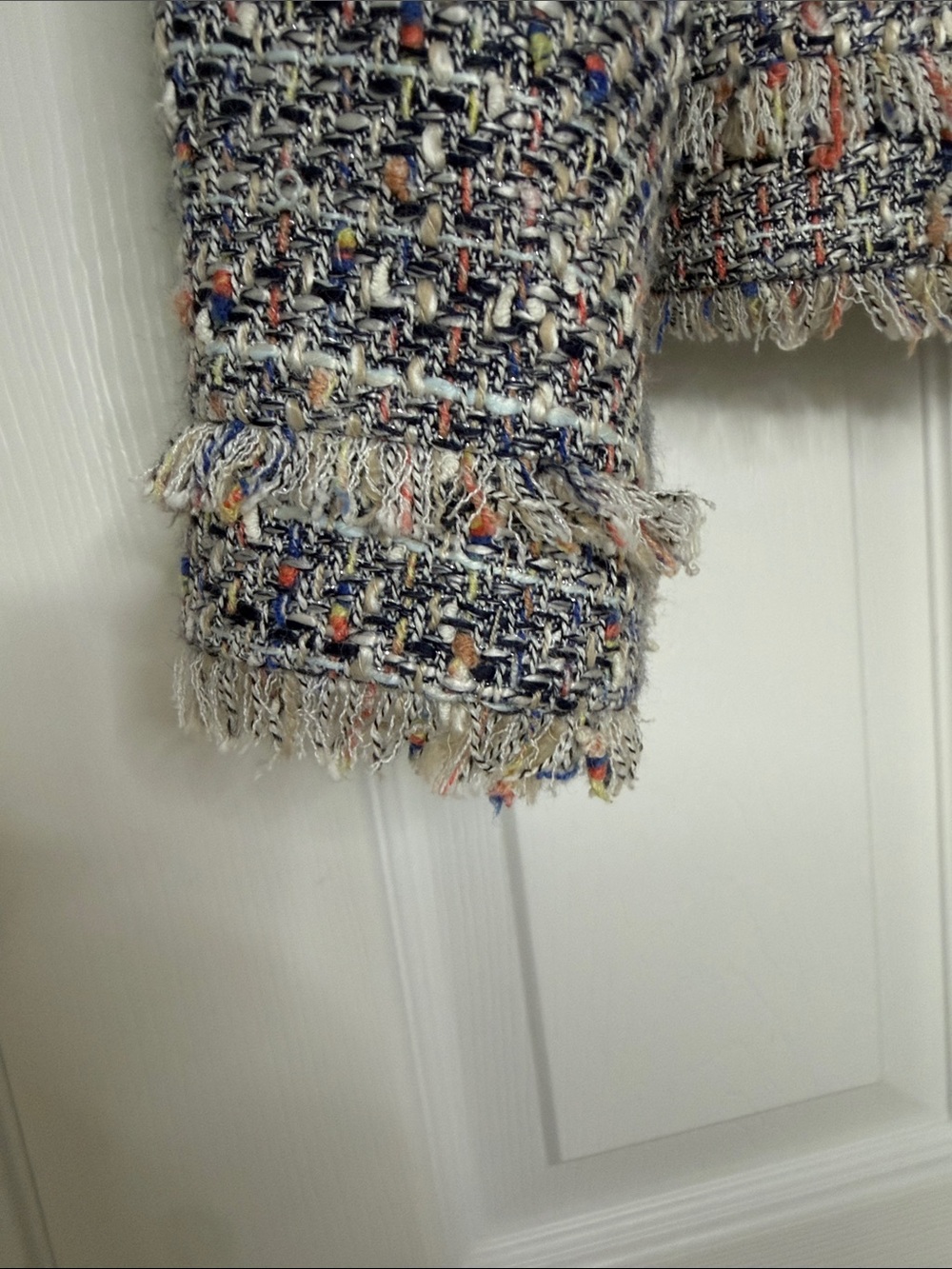 J. Crew Multicolor Tweed Fringe Boxy Jacket - Picture 4 of 10
